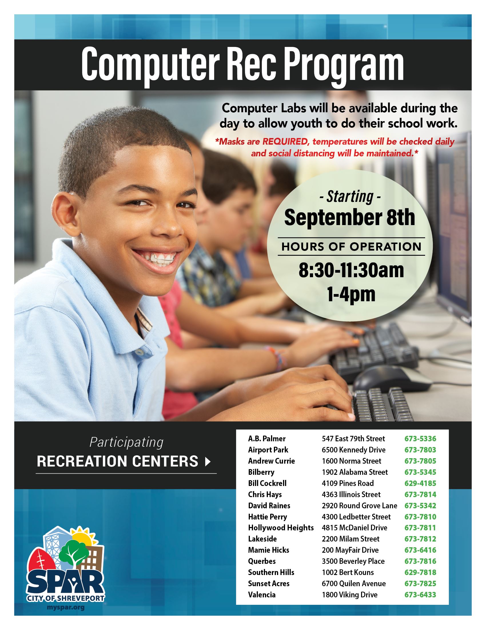 2020 0901 Youth Rec Computer Lab FB