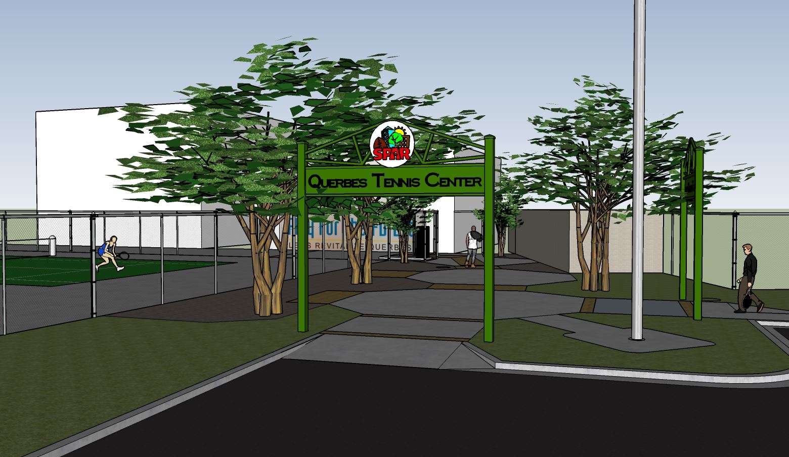 Querbes tennis entry