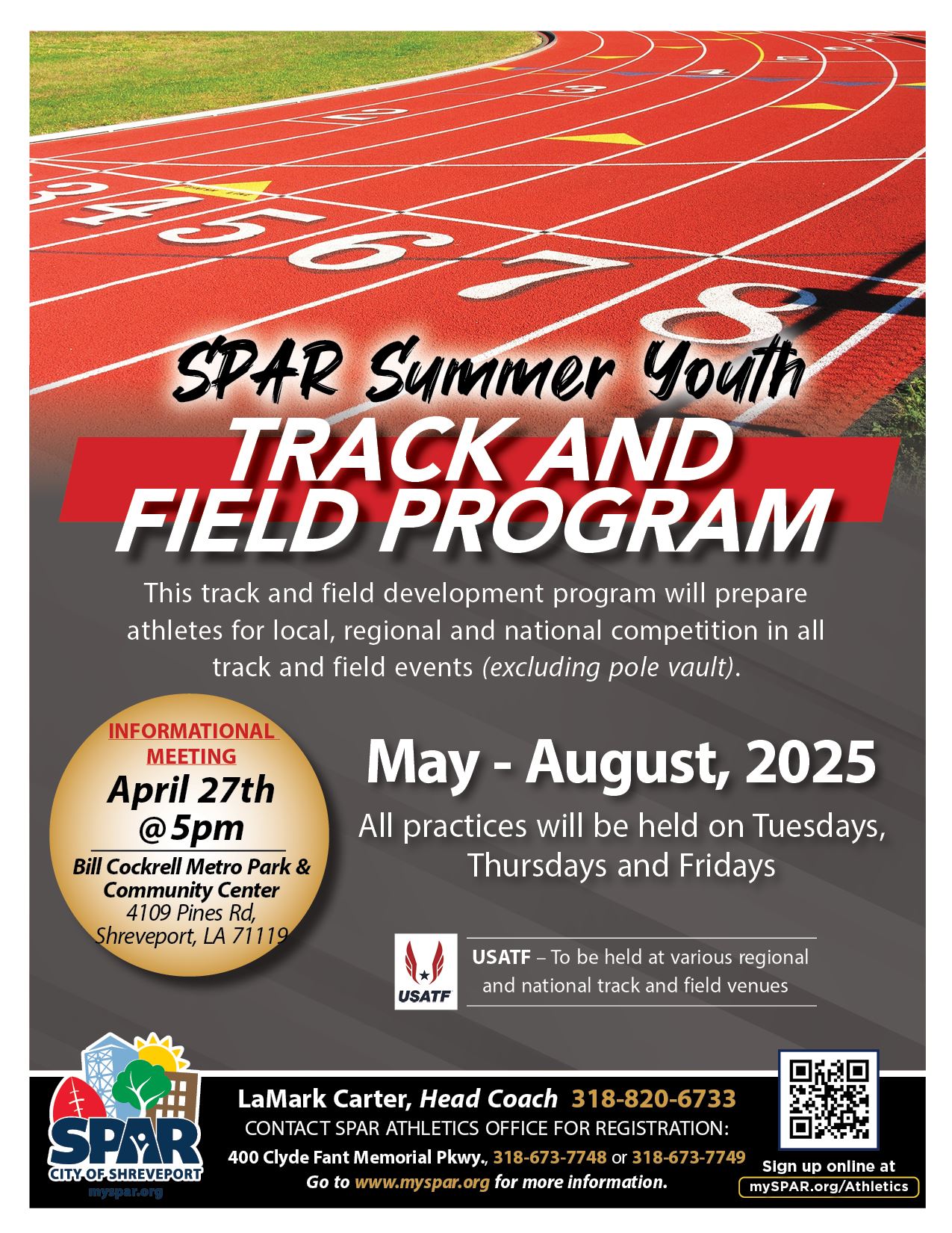 2025 Track and field program flyer