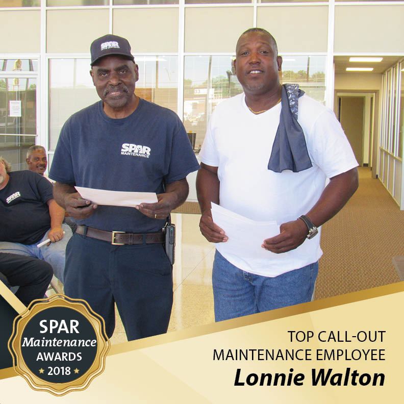 top Call-Out  Maintenance Employee: Lonnie Walton